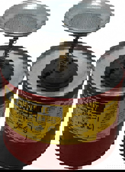 2 Quart Capacity, 7-3/8 Inch High x 7-1/4 Inch Diameter, Steel Plunger Can